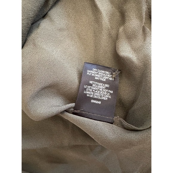L.A.M.B. 100% Silk Tunic in Olive Green Size 0 - Picture 8 of 8